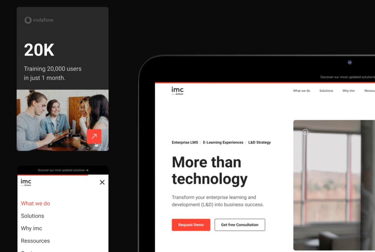 imc AG – Website Relaunch